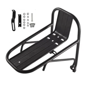 Bicycle Front Rack Aluminum Alloy Bike Front Rack Pannier Rack Luggage Carrier - Picture 1 of 6