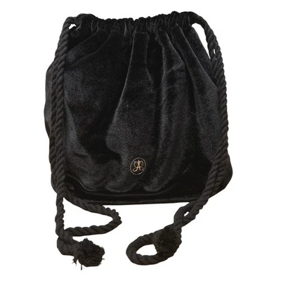 Anastasia Beverly Hills Black Velour Velvet Pouch Bag Drawstring Solid Bottom - Image 1 of 4
