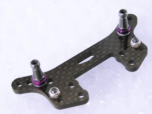 Vintage Genuine HPI Nitro RS4-3 Type SS EVO Carbon Front Shock Tower & Hardware - Picture 1 of 9