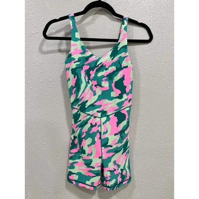 Body mameluco de una pieza OFFLINE by Aerie camuflaje rosa verde azulado pequeño Foto 1 de 4