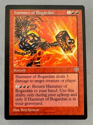 Hammer of Bogardan Mirage Regular MTG—Light Play Excellent—Vintage Magic - Image 1 of 4