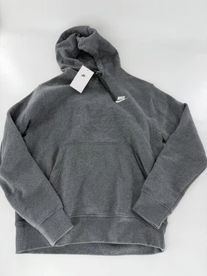 Nike Men's Club Charcoal Heather Fleece Pullover Hoodie BV2654-071 Size Large L - Image 1 of 4