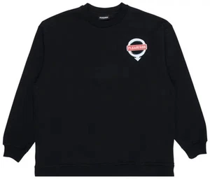 Pleasures Language Crewneck 'Black' - Picture 1 of 6