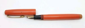 Vintage Pilot India Orange Cartridge Fountain Pen #2 Nib - Imagen 1 de 9