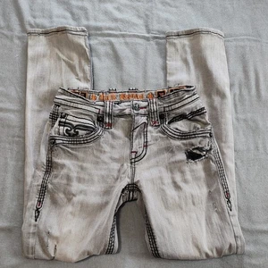 Rock Revival Jeans - Jarvis Slim Straight - Men's Size 30 - Gray - Picture 1 of 14