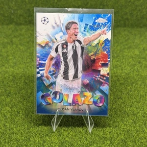 Dusan Vlahovic Juventus 24/25 Topps Chrome UCC Blue Golazo /150 - Picture 1 of 2