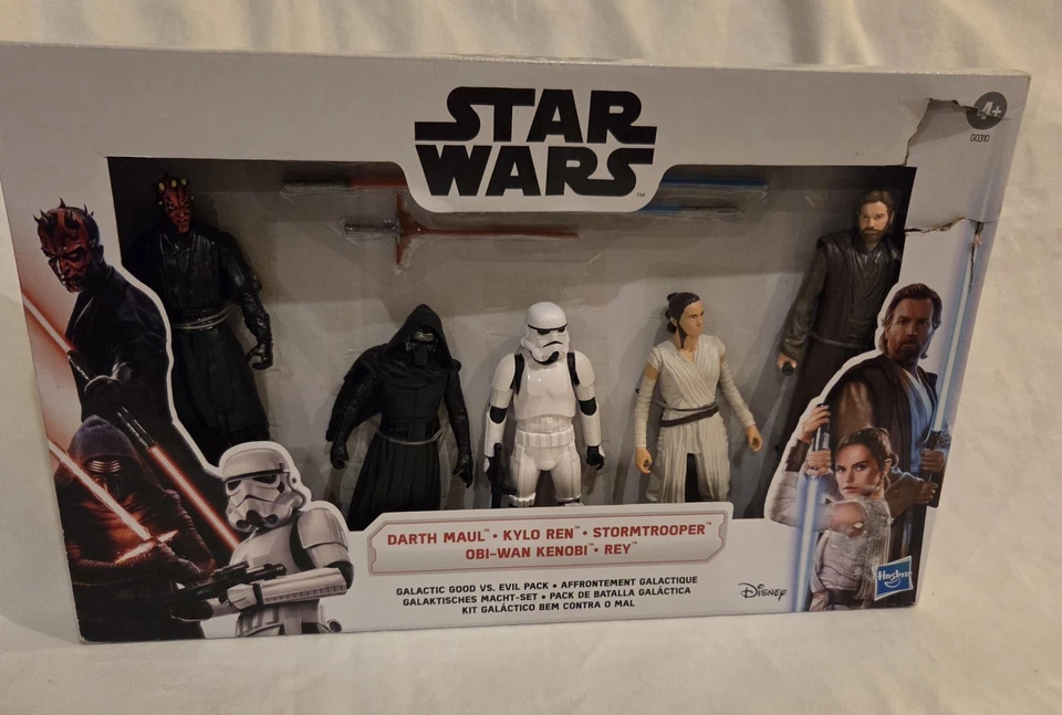 Star Wars Galactic Good Vs Evil 5 Pack 6" Figure Darth Maul Kylo Ren Obi-Wan Rey - Image 1 of 4