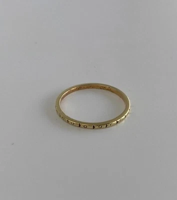 Vintage 14k yellow gold band size 6.5 - Image 1 of 2