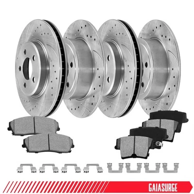 12.60'' Front & Rear Rotors + Brake Pads for Dodge Charger Challenger Magnum 300 - Image 1 of 4