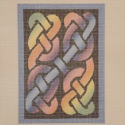 Rainbow Celtic Knots Needlepoint Canvas 14 ct Pride - Image 1 of 4