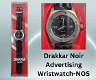 Vintage Werbung Promo Armbanduhr-DRAKKAR NOIR Herren Köln Neu aus altem Lagerbestand