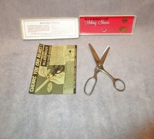 1957 VTG Acme Kleencut Deluxe Pinking Shears Scissors Adjustable Original Box - Picture 1 of 12