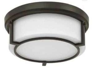 Hinkley Lighting 3971KZ-LED Flushmount Fixture Dark Bronze Finish-2 Bulb - Picture 1 of 3