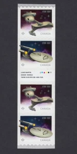 Canada 2016 #2914i - STAR TREK - ENTERPRISE, KLINGON - coil gutter strip of 4 - Picture 1 of 1