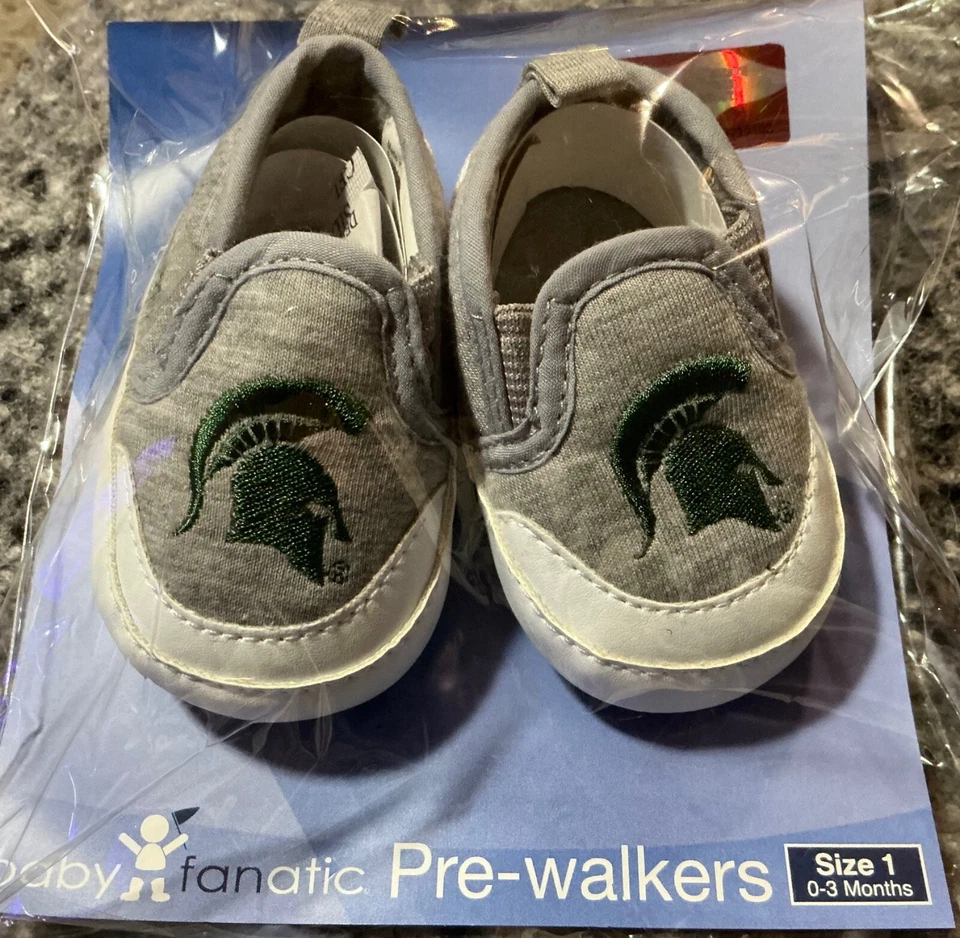 Zapatos de bebé Michigan State botines caminantes fanáticos 0-3 meses Foto 1 de 1