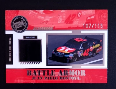 2008 Press Pass Battle Armor Race Used: #BA-T7 Juan Pablo Montoya Relic /115 - Image 1 of 2