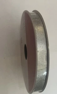 3/8” X 30 ft. Silver Ribbon. Party Christmas Wedding Birthday. - Picture 1 of 4