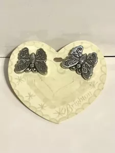 Brighton Butterfly Earrings NIB C Comes in Cute Tin Box - Picture 1 of 3