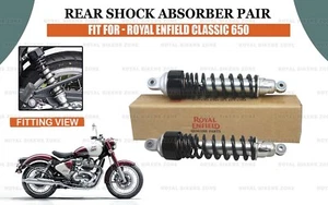 Rear Shock Absorber Pair "For Royal Enfield Classic 650" - Picture 1 of 9
