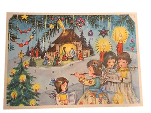 Vintage paper Advent Christmas Calendar - Picture 1 of 7