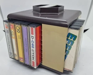 PORTA CASSETTE GIRANDOLA - ORIGINALE ANNI '70 - SPAZIO PER 20/32 CASSETTE - Foto 1 di 4