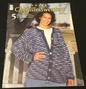 Crochet Chenille Sweaters by Melissa Leapman - White Birches 101153 - Picture 1 of 4