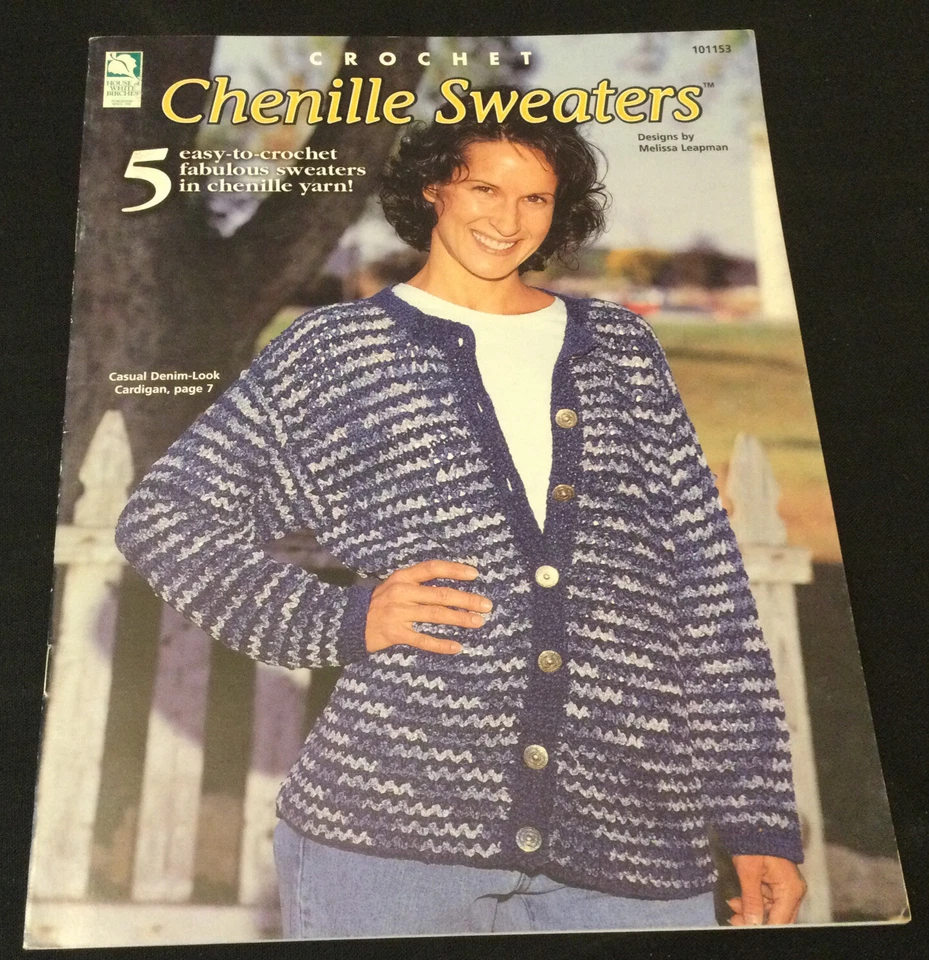 Crochet Chenille Sweaters by Melissa Leapman - White Birches 101153 - Image 1 of 4