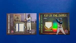 Topps 2002 refractor cromado 2 reliquias Stewart/Madlock envío sin bloqueo - Imagen 1 de 2
