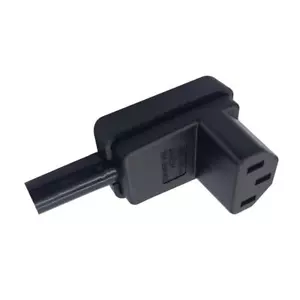 C13 90 degrés IEC 320 C13 prise femelle 10A/250V connecteur adaptateur de - Imagen 1 de 7