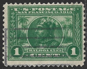 USA, Scott #397, 1c Panama-Pacific Exposition, P12, gebraucht - Bild 1 von 1