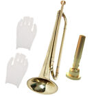 Bb Trompete Set für Anfänger/Fortgeschrittene: 7C Mundstück, Tuch, Handschuhe