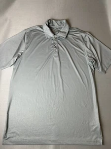 Cypress Club Polo Shirt Men Size L Gray Silver  Snake Pattern Spandex - Picture 1 of 7