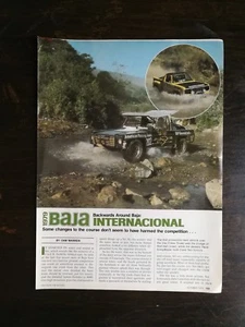 Baja International Race 1979 vintage - artículo original de 5 páginas - Imagen 1 de 3