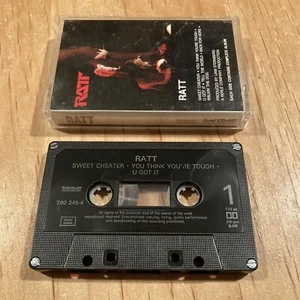 Ratt s/t 1984 debut CASSETTE TAPE + STICKER 1st German issue motley crue dokken - Picture 1 of 4