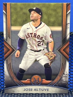 2022 Topps Museum Collection JOSE ALTUVE Houston Astros Base 49 - Image 1 of 2