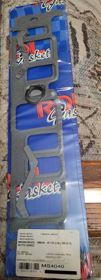 NOS ROL MS4040 进气垫片适用于通用五十铃 1980 - 1994 2.8 3.1  — 第 1/2 张图片