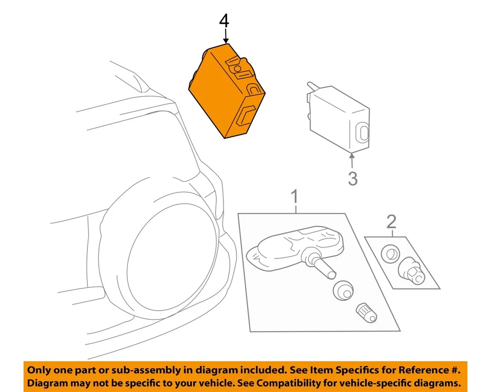 Sistema de monitoreo de presión de neumáticos usado (TPMS) mod de control se adapta a: Toyota Rav4 S 2010 Foto 1 de 3