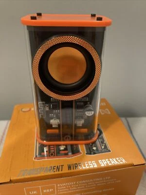 Altavoz portátil Tokyo transparente Mecha inalámbrico Bluetooth bajos Foto 1 de 4