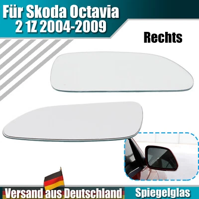 Cristal de espejo lateral derecho del acompañante para Skoda Octavia 2004 - 2009 - Imagen 1 de 4