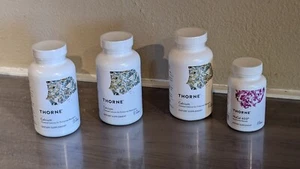 Thorne Research Nai Cel 400 (60 Caps), 3 Calcium (120 Caps) Lot of 4 Bottles - Picture 1 of 3