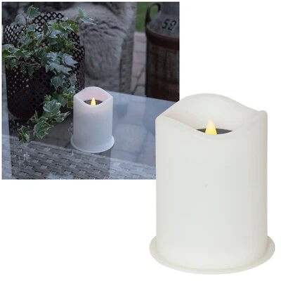 Solar Led Kerze mit Dämmerungsschalter Solarkerze für Außen Garten-Kerze Outdoor - Bild 1 von 4