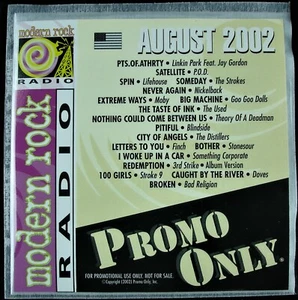 PROMO ONLY "MODERN ROCK AUGUST 2002" DJ PROMO CD COMPILATION MOBY, FINCH *NEW* - Picture 1 of 3