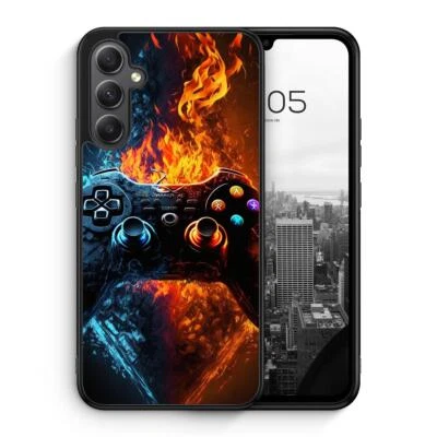 MUNIQASE Burning Controller Silikon Hülle für Samsung Galaxy A z.B. A15 A16 A35 A54 A55 u