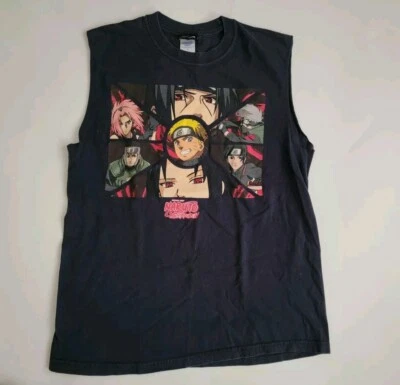 Y2K 2002 Naruto Shonen Jump Anime Cartoon T-Shirt Sleeveless Size Medium Read - Image 1 of 4
