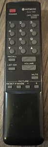 HITACHI CLU-230 TV REMOTE CONTROL CT-1385W CT-1386B CT-1386W CT-2075W Vintage - Picture 1 of 3