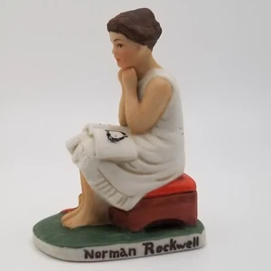 Vintage Norman Rockwell Figurine Daydreamer Saturday Evening Post Grossman 1979 - Picture 1 of 7