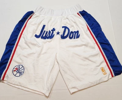 Philadelphia 76ers NBA Just Don Made in USA Red White Blue Basketball Shorts 2XL - Image 1 of 4