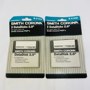 2 Smith Corona PWP 2 Packs DataDisk 2.8" Personal Word Processor Disk S61838 - Afbeelding 1 van 4