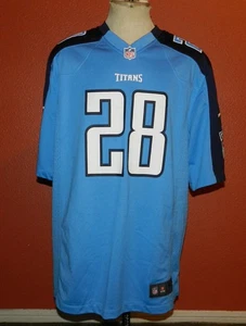 Chris Johnson Tennessee Titans Nike Football Light Blue Jersey Men's XL - Picture 1 of 10