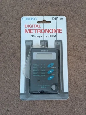 Metrónomo digital Seiko DM-10 Tempo To Go bolsillo digital nuevo de colección  Foto 1 de 4